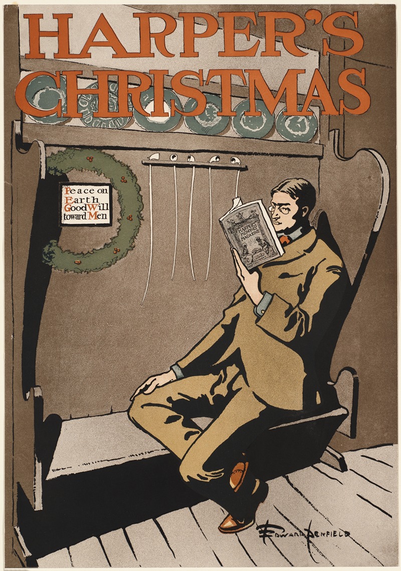 Harper's Christmas by Эдвард Пэнфилд, 1897 — digital art print download