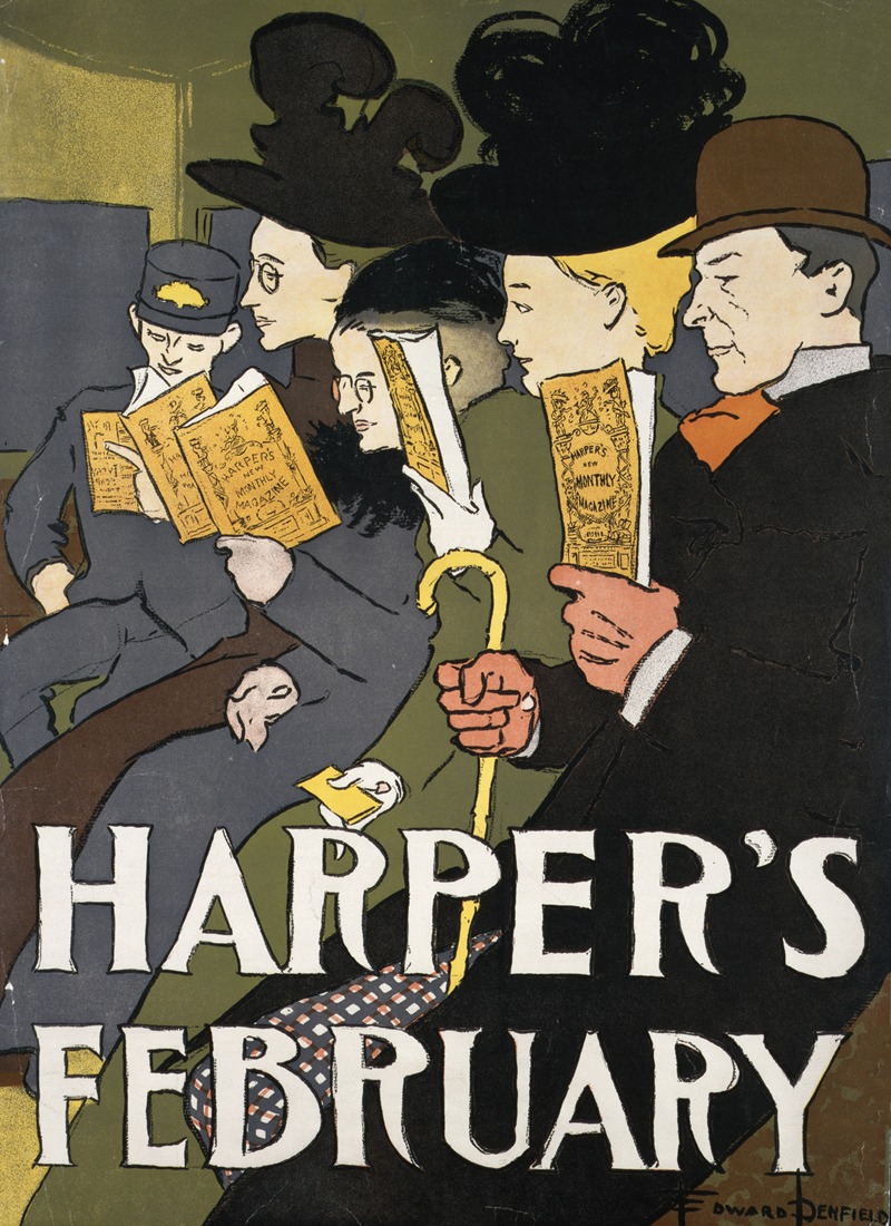 Harper's February by Эдвард Пэнфилд, 1897 — digital art print download
