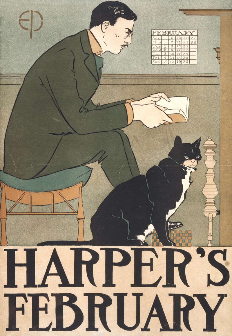 Harper's February by Эдвард Пэнфилд, 1898 — digital art print download