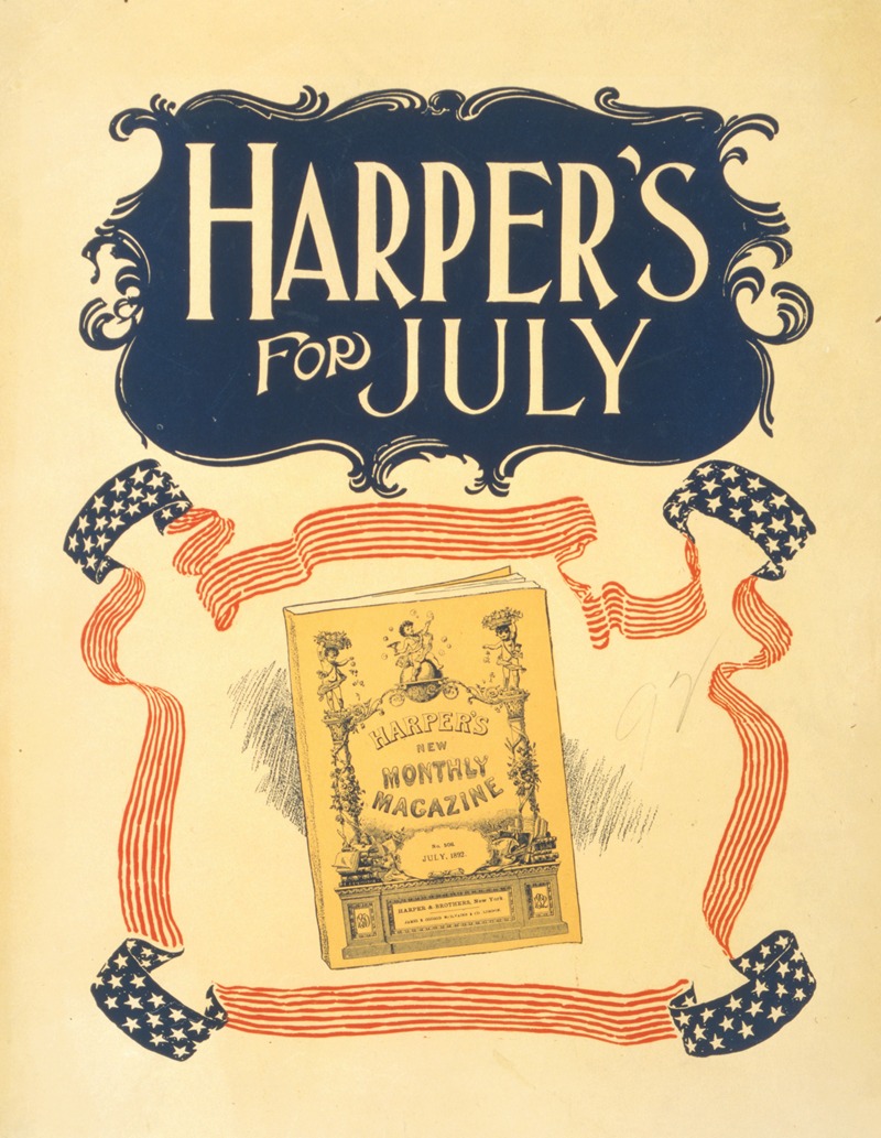 Harper's for July by Эдвард Пэнфилд, 1892 — digital art print download