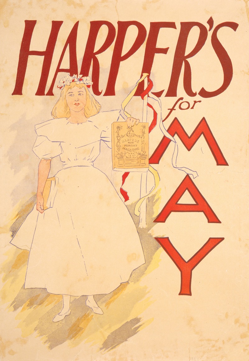 Harper's for May by Edward Penfield, 1893 — digital art print download