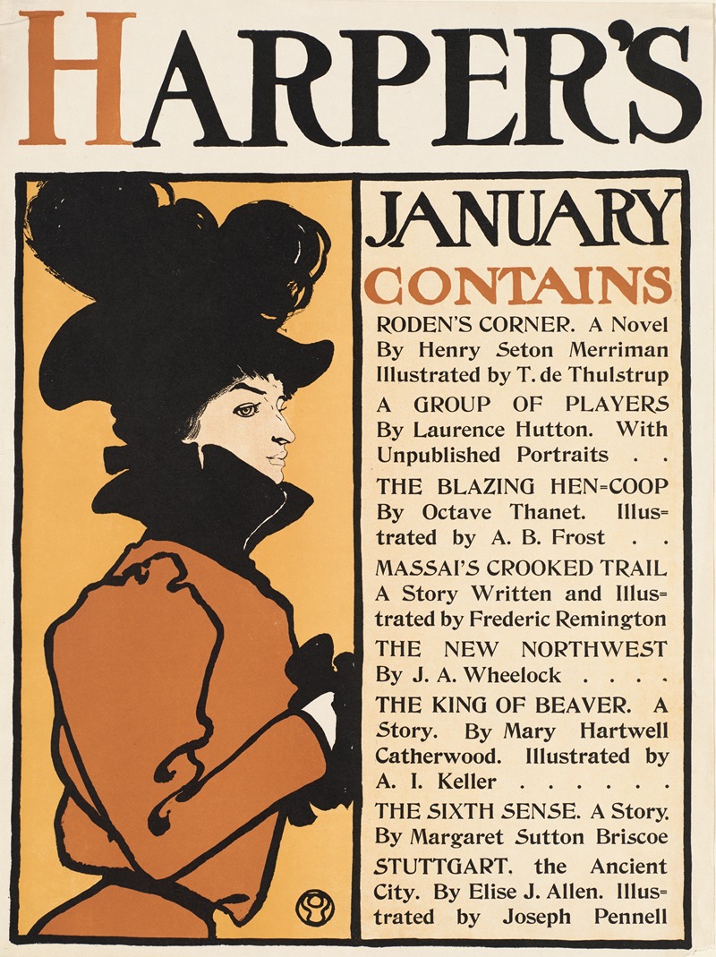 Harper's January by Эдвард Пэнфилд, 1898 — digital art print download