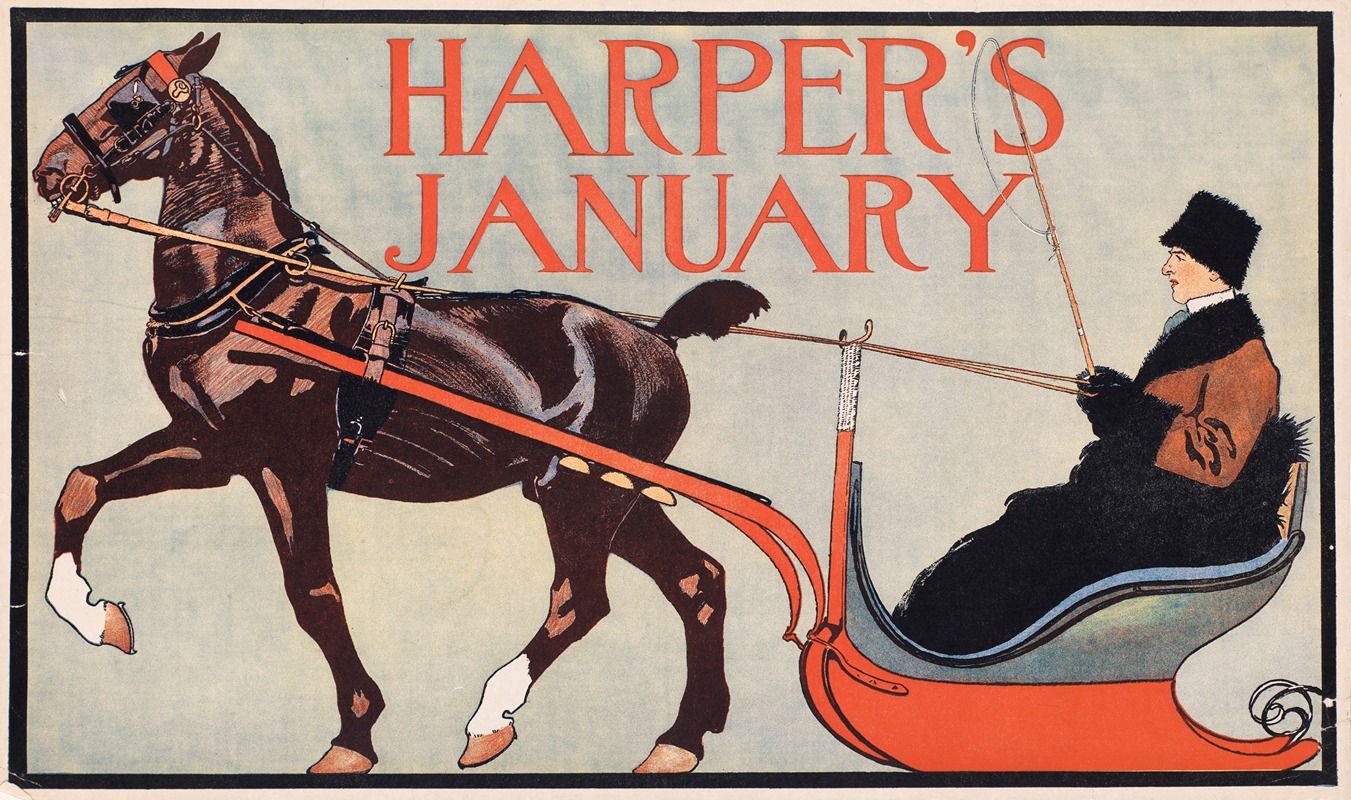 Harper's January by Эдвард Пэнфилд, 1899 — digital art print download