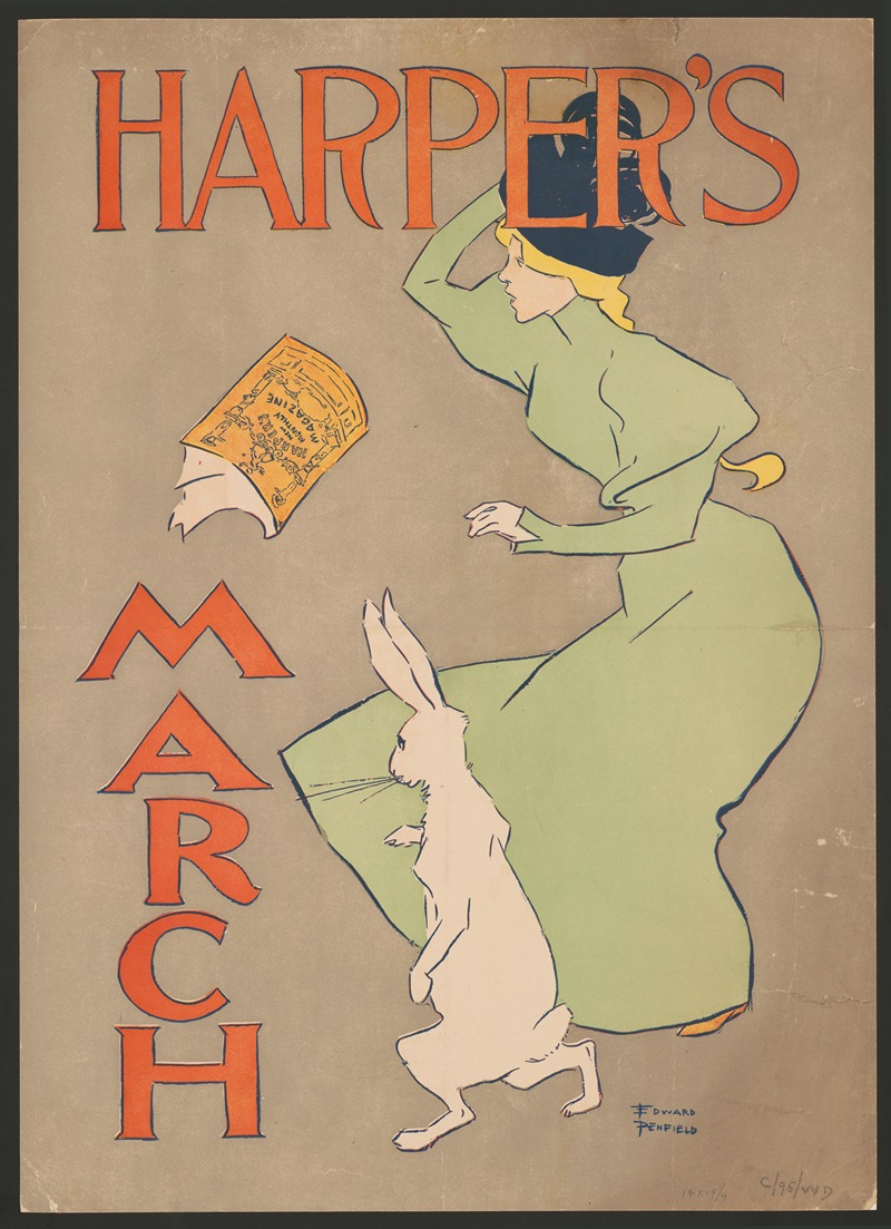 Harper's March by Edward Penfield, 1895 — digital art print download