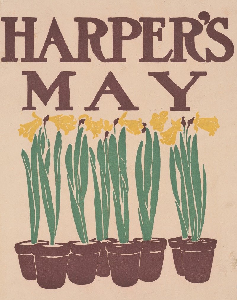 Harper's May by Edward Penfield, 1899 — digital art print download