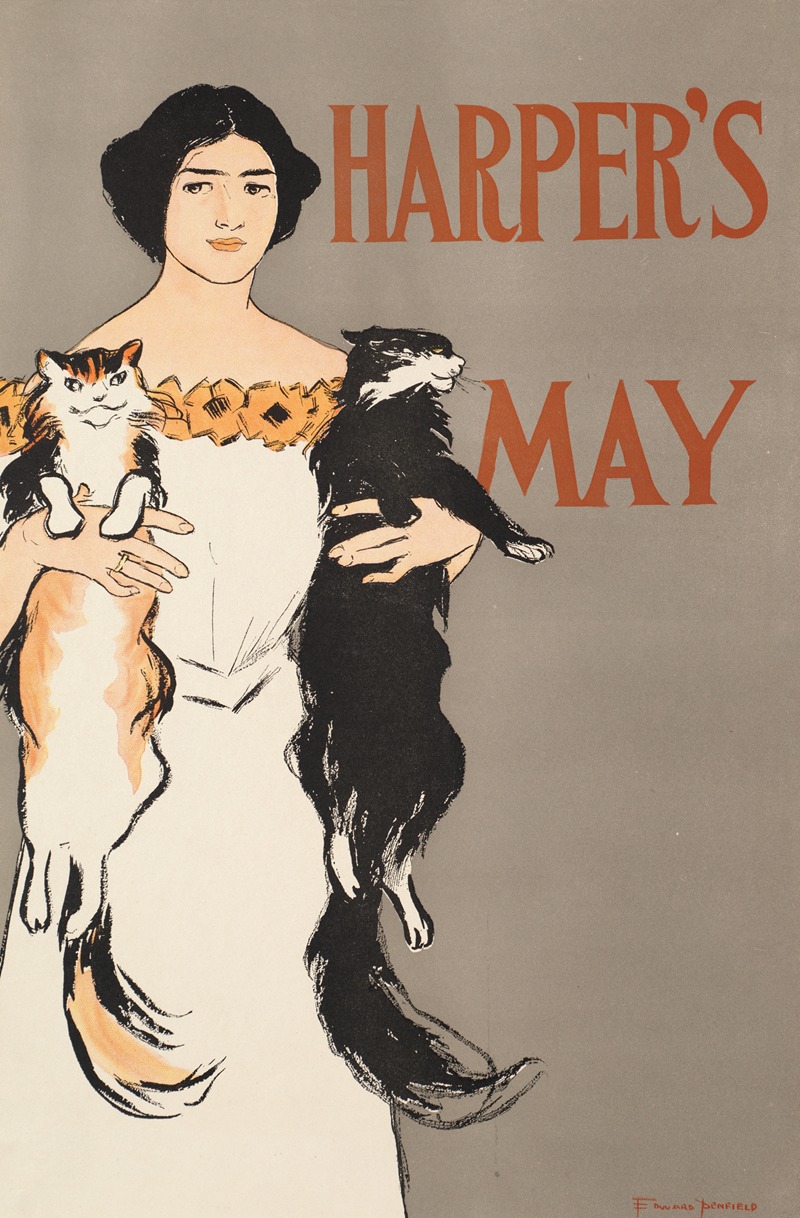 Harper's May by Edward Penfield, 1896 — digital art print download