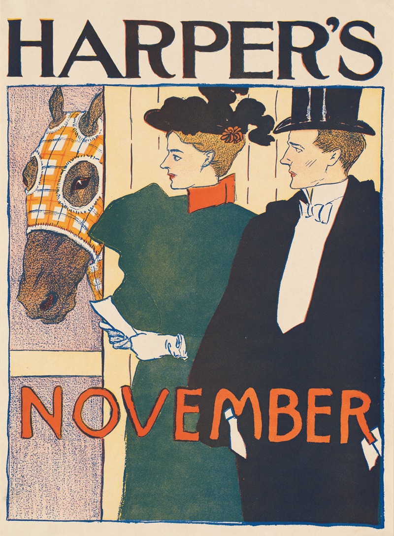 Harper's November by Эдвард Пэнфилд, 1895 — digital art print download
