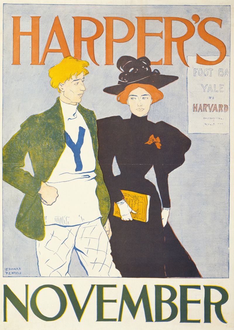 Harper's November by Эдвард Пэнфилд, 1894 — digital art print download
