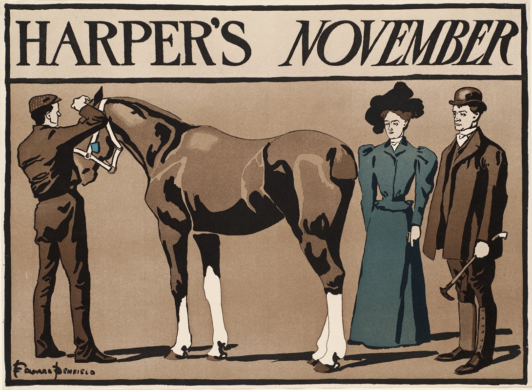 Harper's November by Эдвард Пэнфилд, 1897 — digital art print download