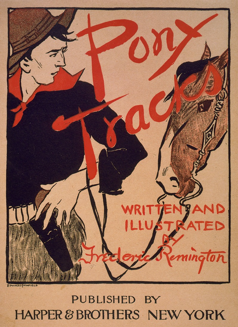 Pony tracks, written & illustrated by Frederic Remington — Edward Penfield
