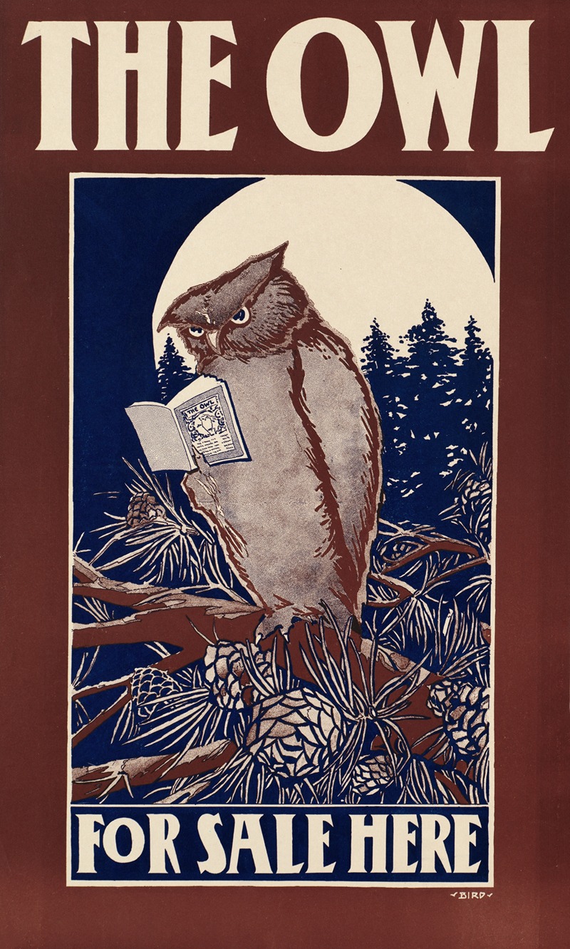 The owl for sale here by Элиша Браун Берд — digital art print download
