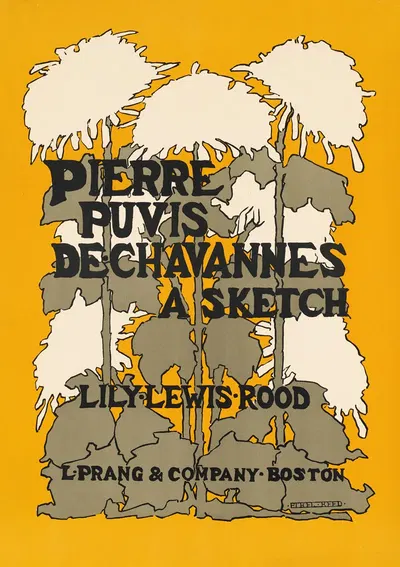 Pierre Puvis de Chavannes, a sketch, Lily Lewis Rood by Ethel Reed, 1895 — digital art print download
