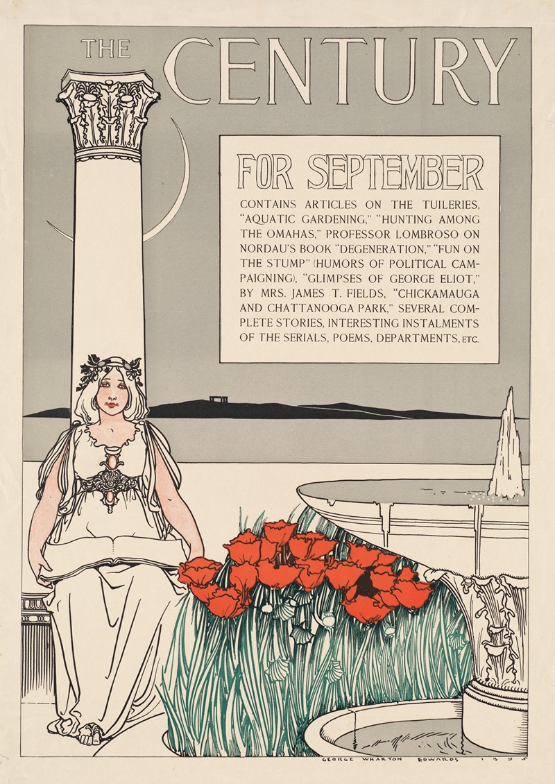 The century for September by George Wharton Edwards, 1895 — digital art print download
