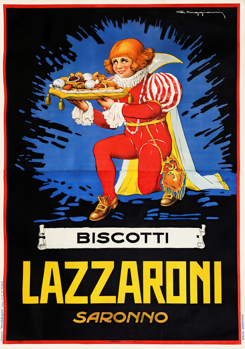 Biscotti Lazzaroni, Saronno by Giorgio Muggiani, 1925 — digital art print download
