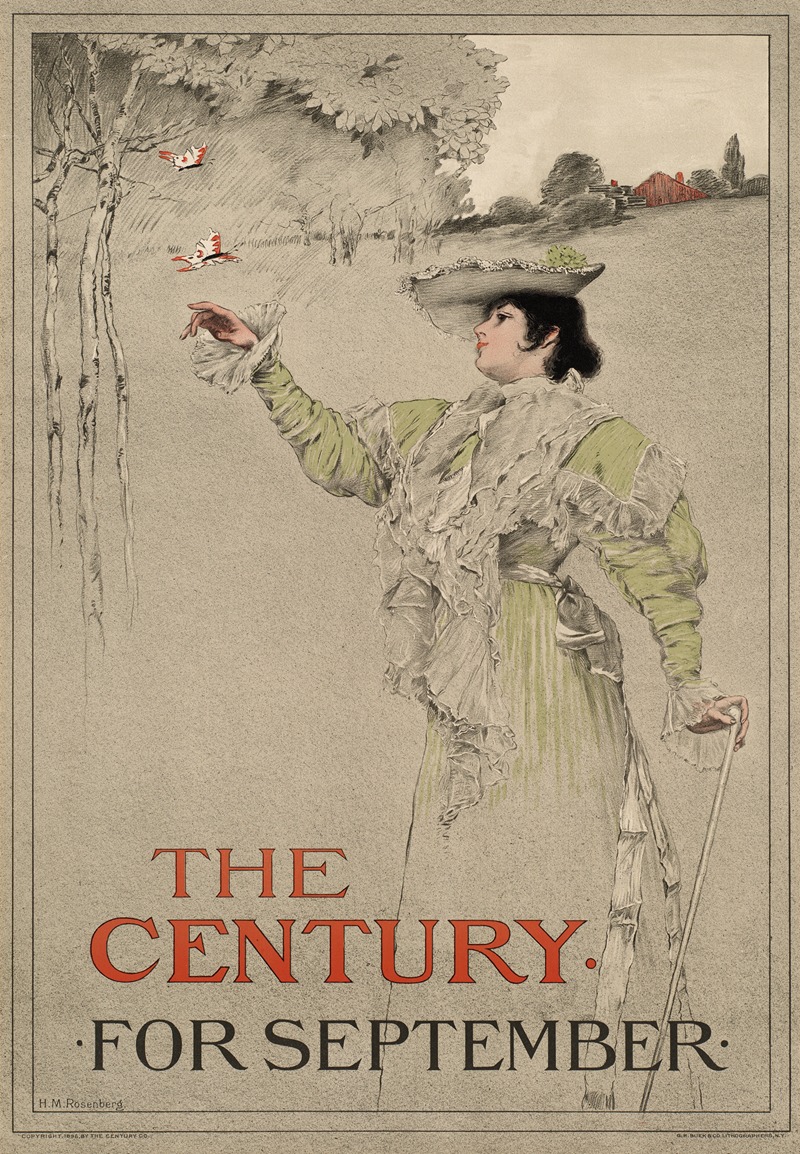 The century for September by H. M. Rosenberg, 1896 — digital art print download
