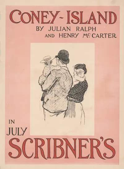 Coney-Island by Julian Ralph & Henry McCarter in July Scribner's by Генри МаКартёр, 1896 — digital art print download