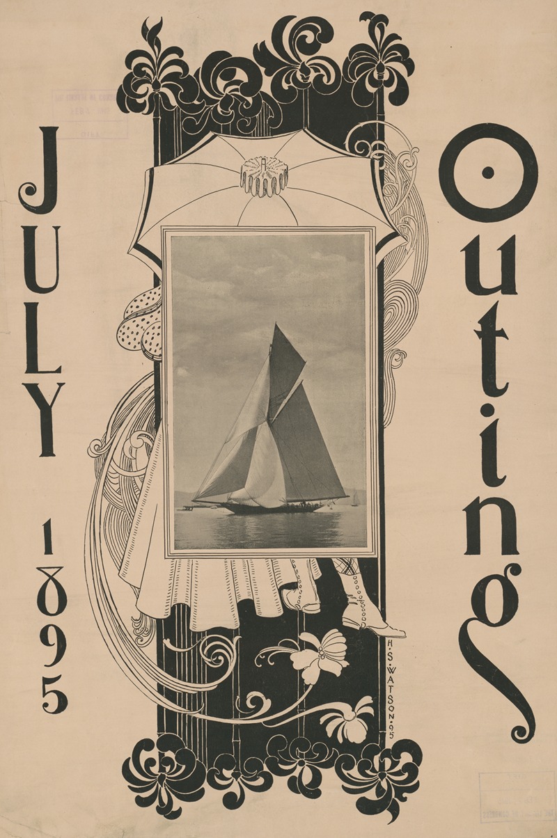 Outing for July by Henry Summer Watson, 1895 — digital art print download