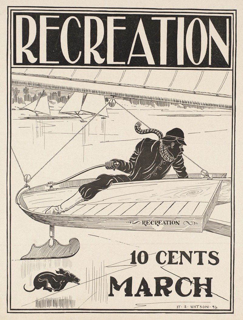 Recreation, 10 cents, March by Henry Summer Watson — digital art print download