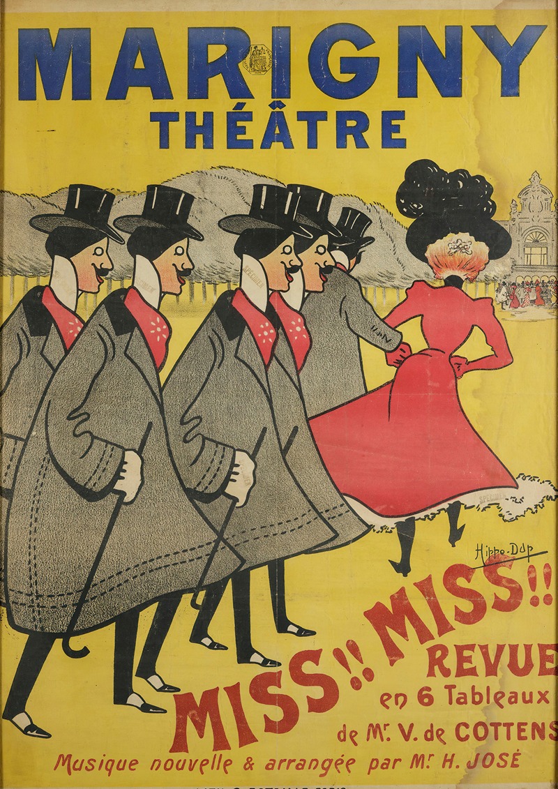 Miss!! Miss!! Revue by Hippo-Dup, 1895 — digital art print download