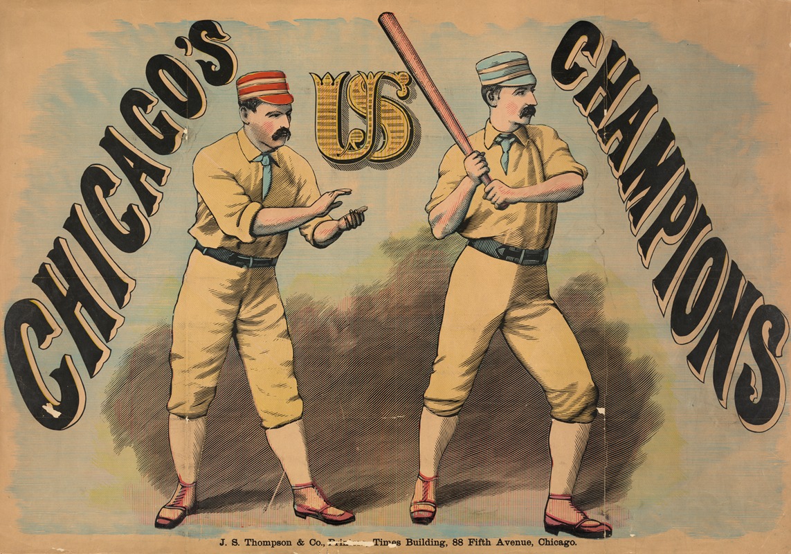 Chicago's US champions by J.S. Thompson & Co, 1895 — digital art print download