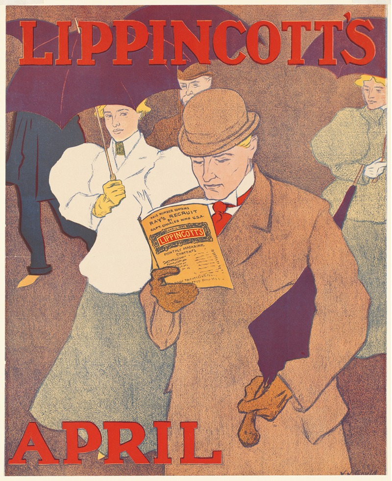 Lippincott's April by Joseph Gould — digital art print download