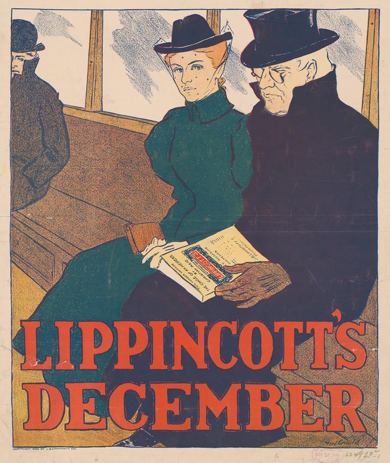 Lippincott's December by Joseph Gould, 1896 — digital art print download