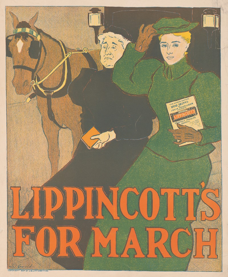 Lippincott's for March by Joseph Gould — digital art print download