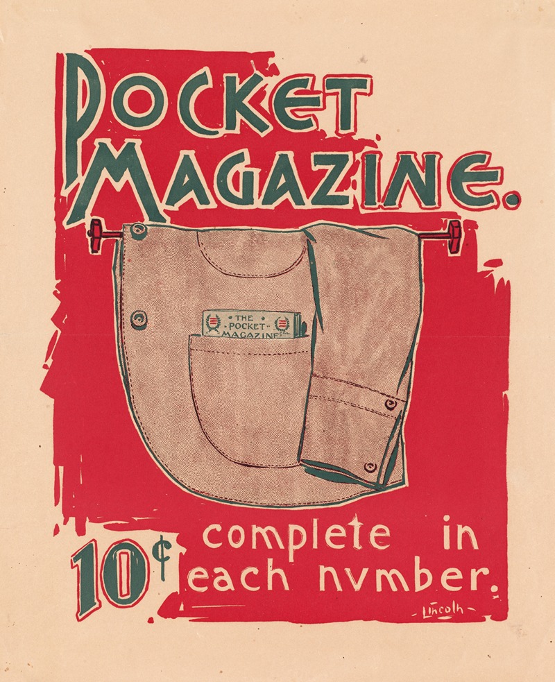 Pocket magazine by A.W.B. Lincoln — digital art print download