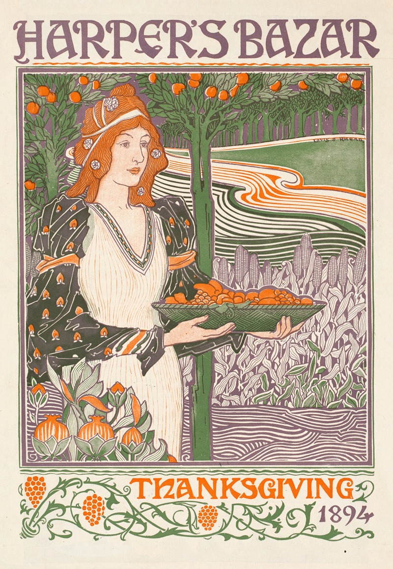 Harper's bazar Thanksgiving 1894 — Louis Rhead
