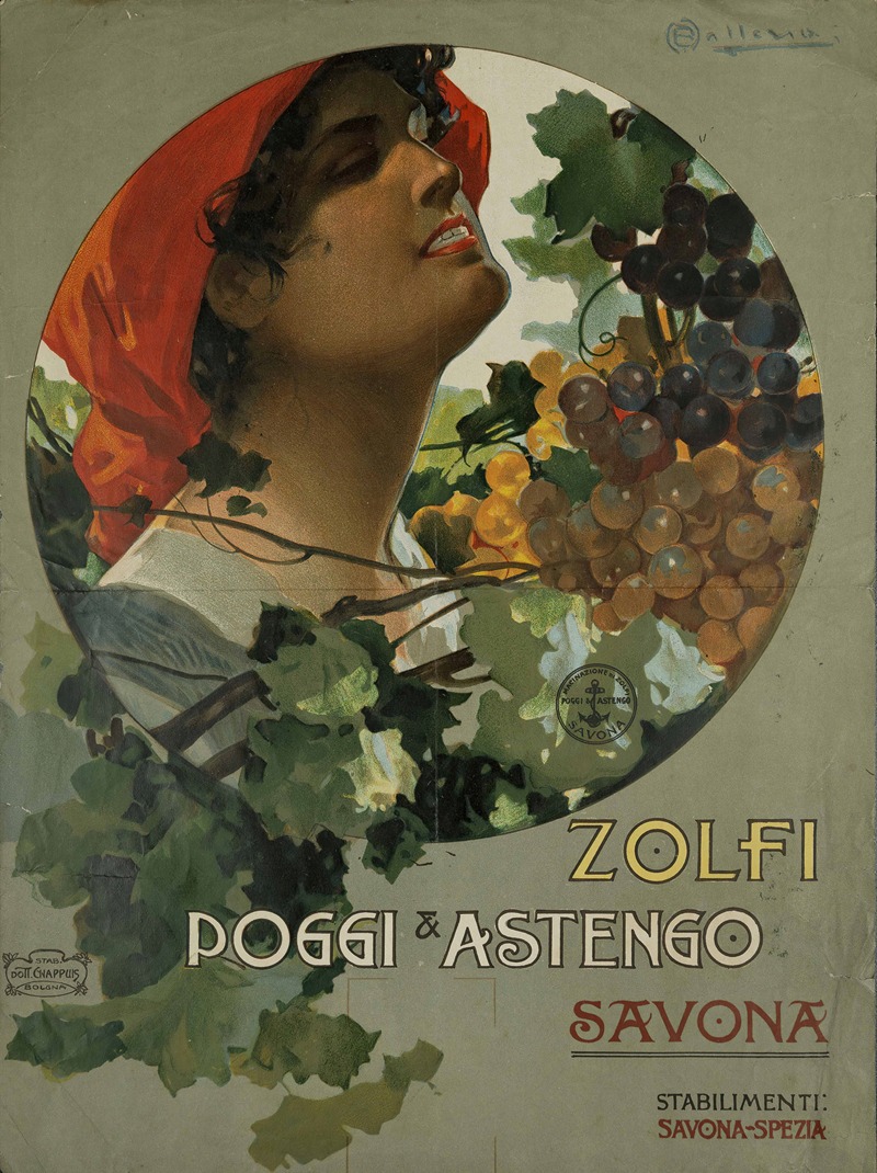 Zolfi Poggi E Astengo, Savona by Osvaldo Ballerio, 1905 — digital art print download