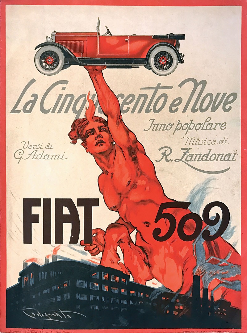 Fiat 509 – La Cinquecento E Nove — Плиний Кодогнато