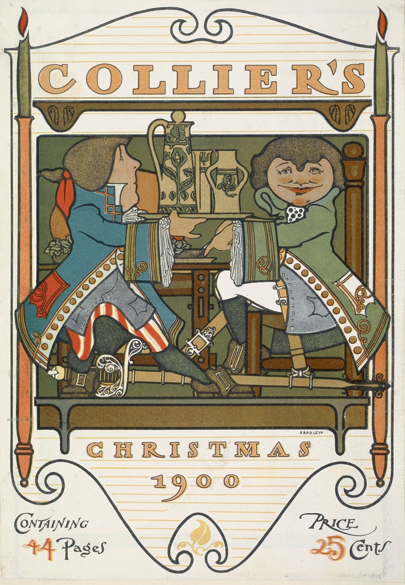 Collier's. Christmas 1900 by Уилл Брэдли, 1900 — digital art print download
