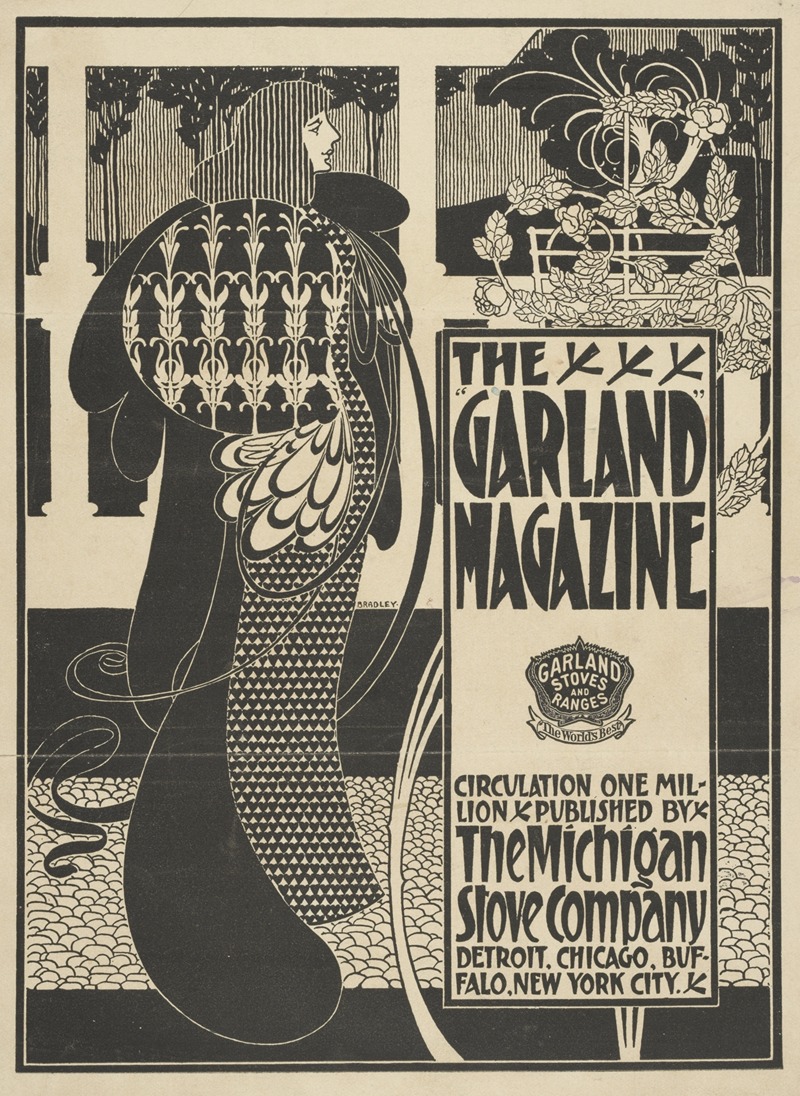 The Garland Magazine by Уилл Брэдли, 1894-1896 — digital art print download