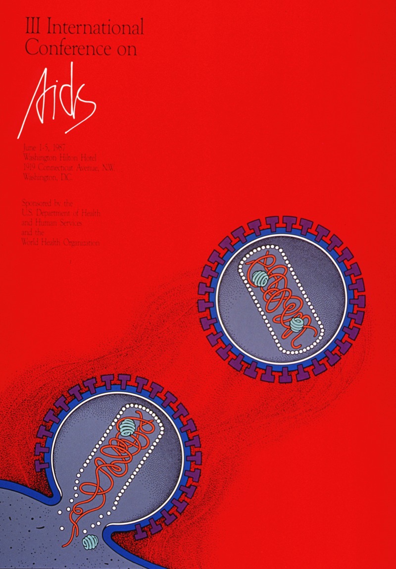 Third International Conference on AIDS by World Health Organization, 1987 — digital art print download