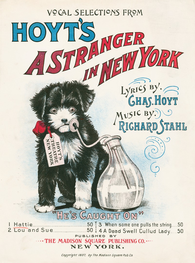 A stranger in new york by Аноним, 1897 — digital art print download