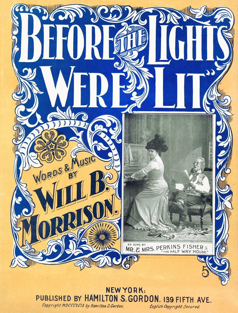 Before the lights were lit by Аноним, 1899 — digital art print download
