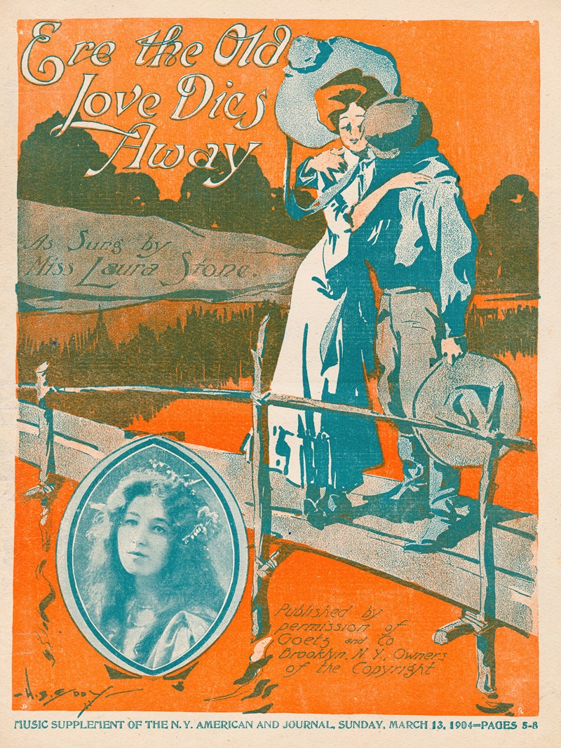 Ere the old love dies away by Аноним, 1900 — digital art print download