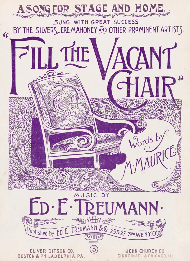 Fill the vacant chair by Аноним, 1896 — digital art print download
