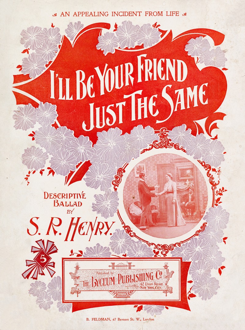 I'll be your friend just the same by Аноним, 1899 — digital art print download