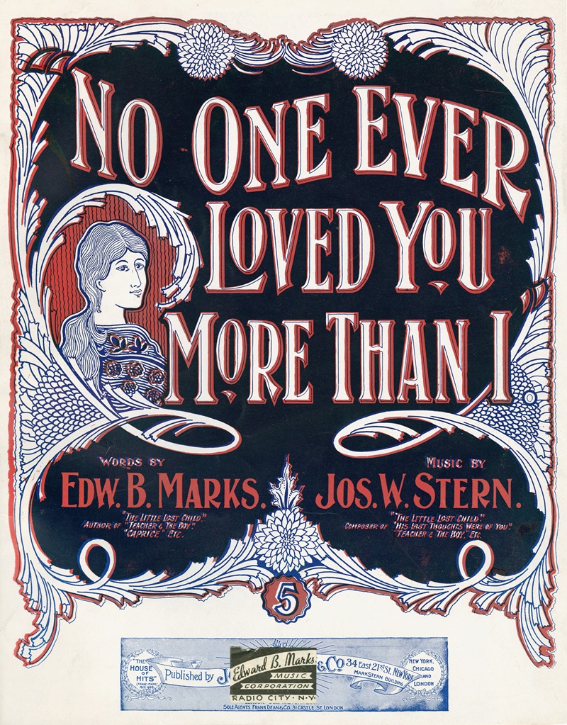 No one ever loved you more than I — Anonymous