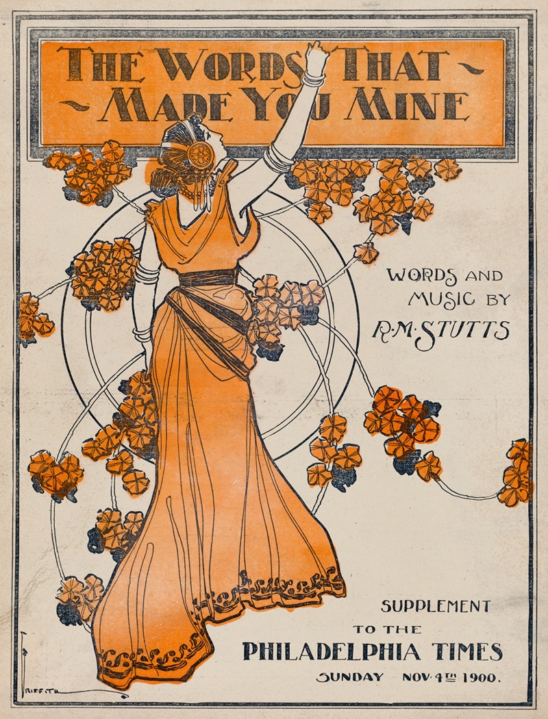 The words that made you mine by Аноним, 1900 — digital art print download