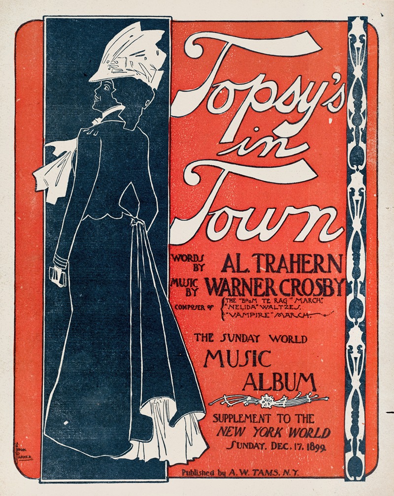Topsy's in town by Аноним, 1899 — digital art print download