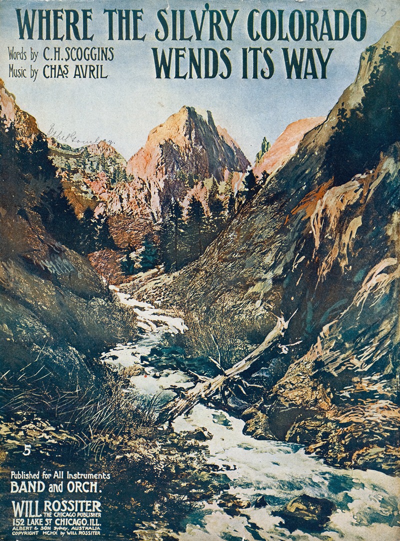Where the silv'ry Colorado wends its way — Anonymous