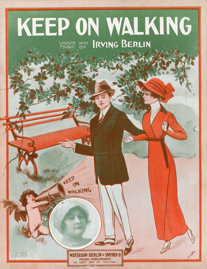 Keep on walking by Edward H. Pfeiffer, 1913 — digital art print download