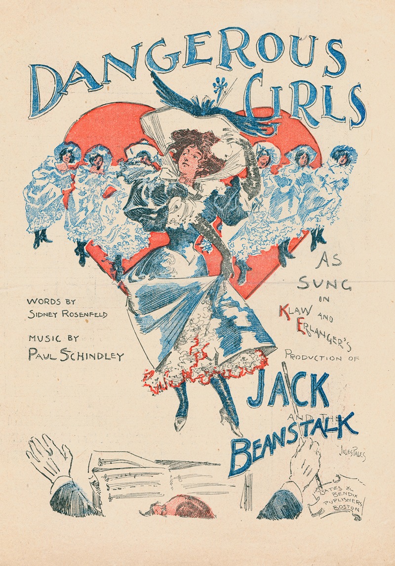 Dangerous girls by Jules Paul, 1897 — digital art print download