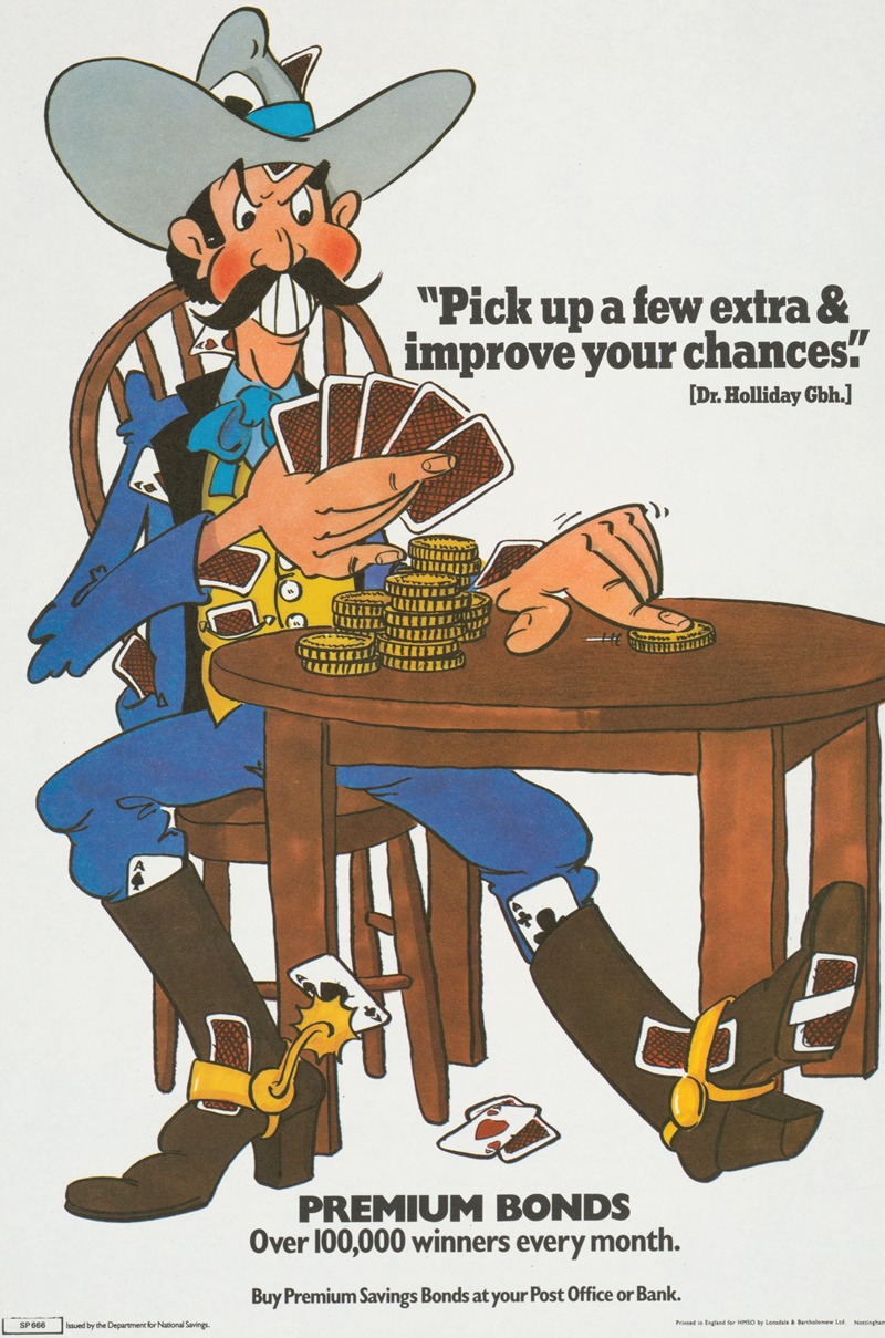 Pick up a few extra & improve your chances by Аноним, 1920 — digital art print download