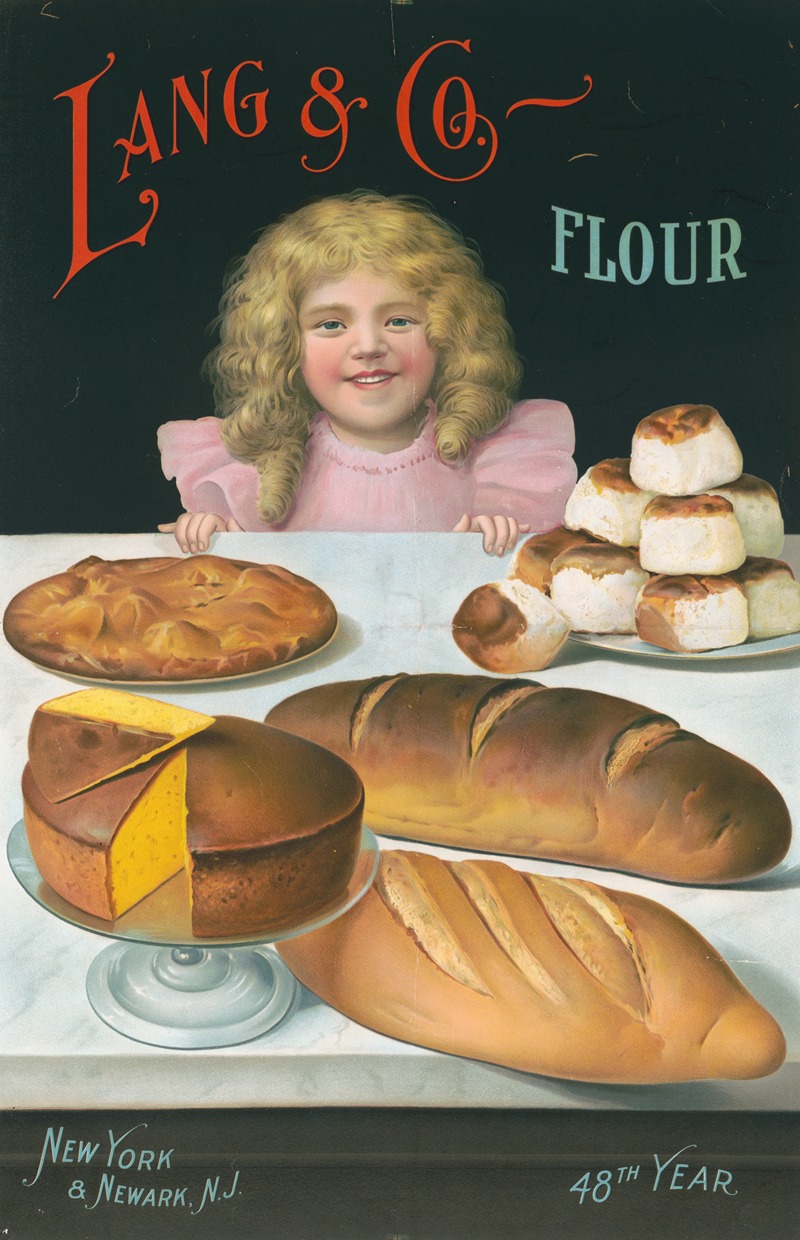 Lang & Co. flour by Аноним, 1900 — digital art print download