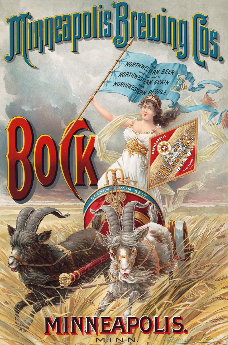 Minneapolis Brewing Cos., bock by Аноним — digital art print download