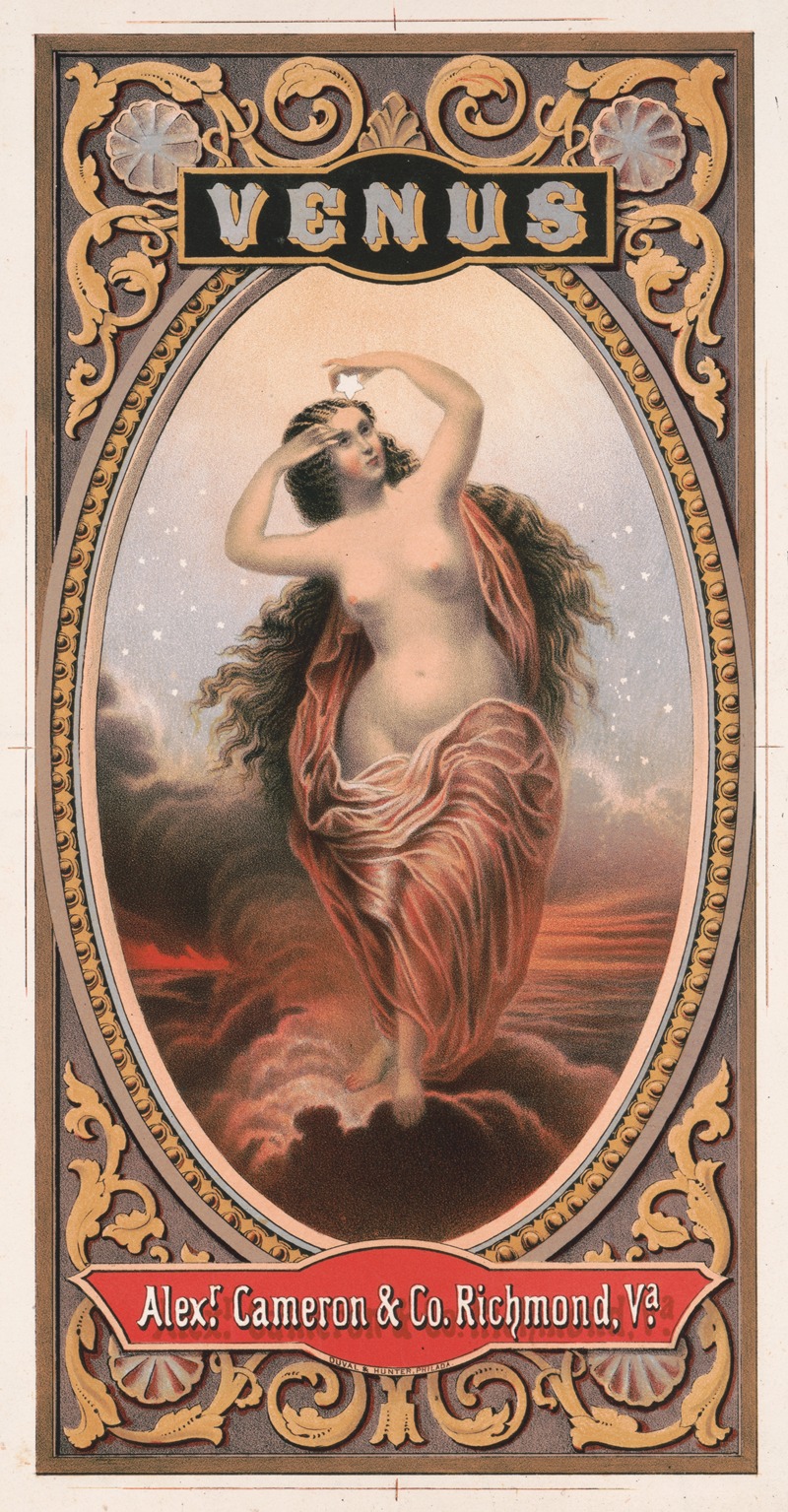 Venus. Alexr. Cameron & Co. Richmond, Va. — Duval & Hunter