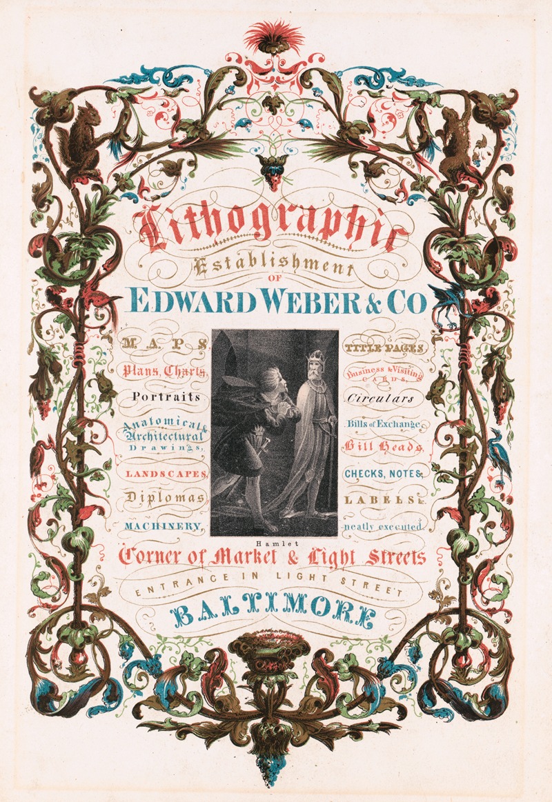 Lithographic establishment of Edward Weber & Co. — Edward Weber & Co.